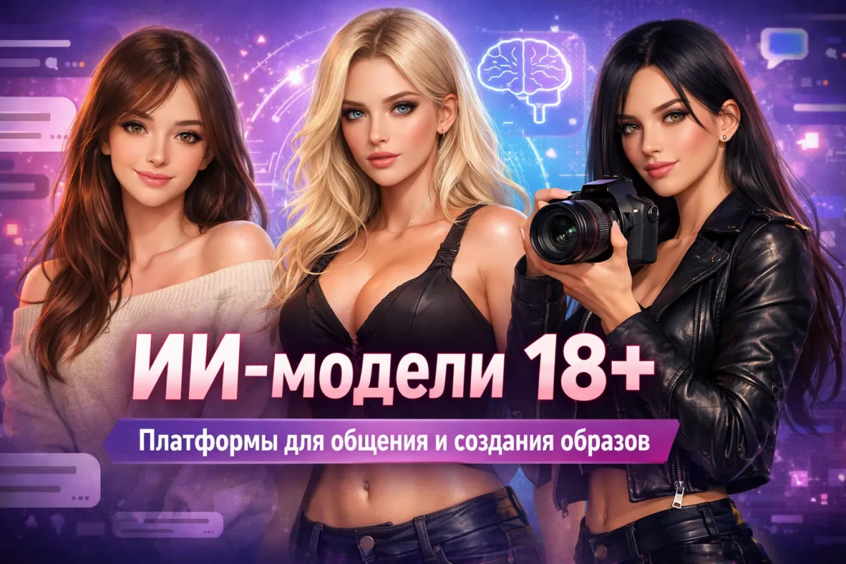 نماذج الذكاء الاصطناعي للبالغين 18+: منصات للتواصل وإنشاء الصور والشخصيات الرقمية
